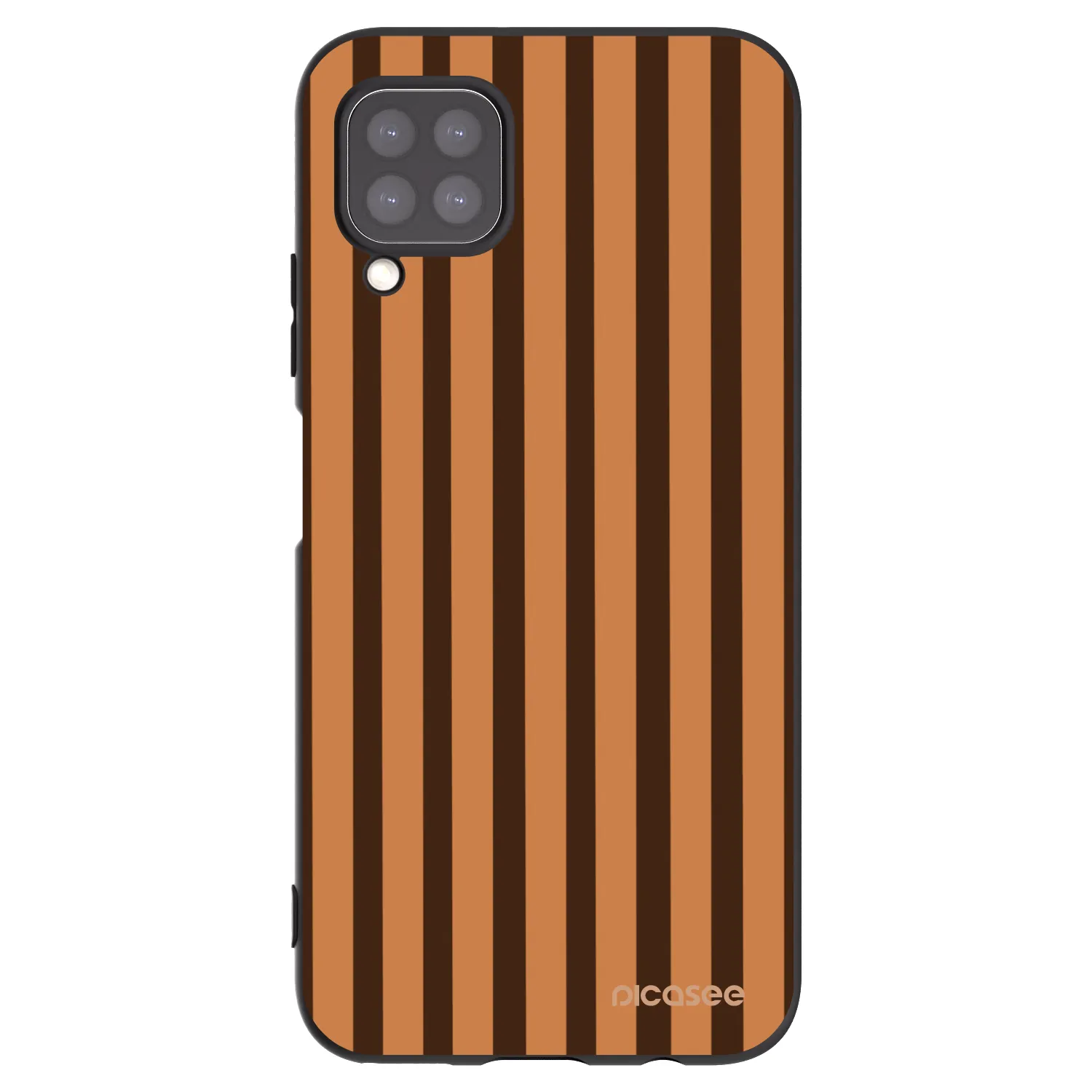 Picasee crna silikonska maskica za Huawei P40 Lite - Caramel lines