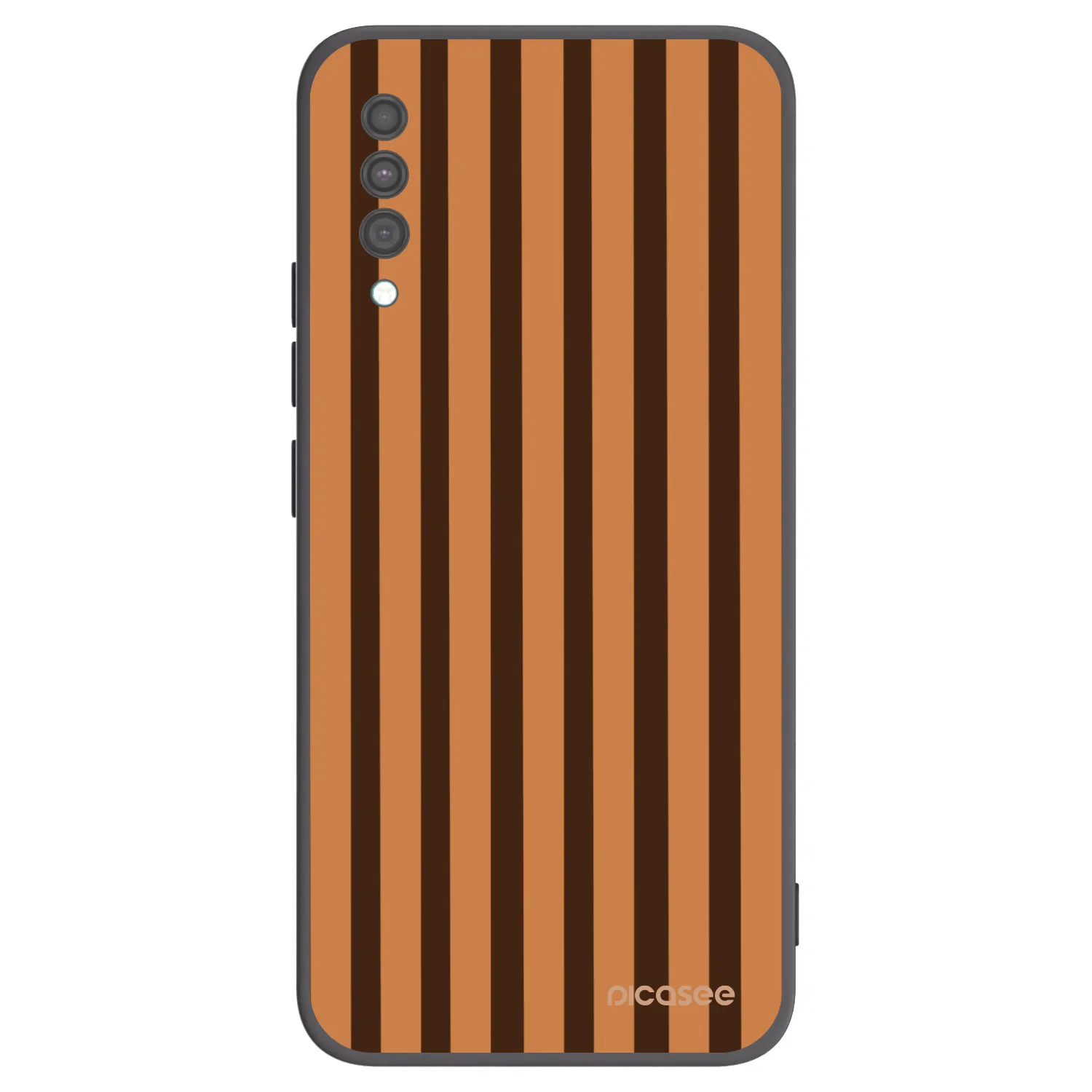 Picasee crna silikonska maskica za Samsung Galaxy A30s A307F - Caramel lines