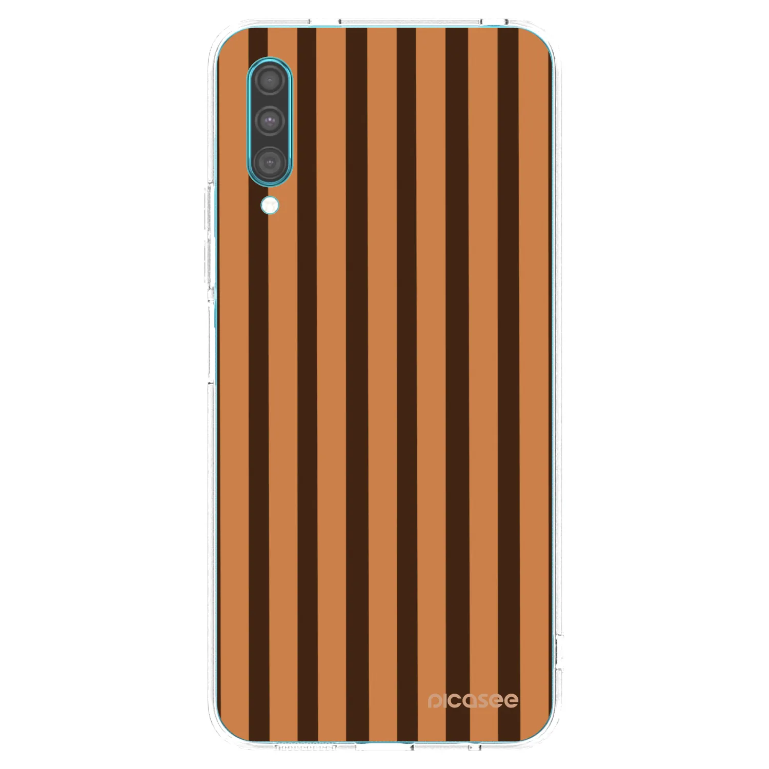 Picasee silikonska prozirna maskica za Samsung Galaxy A30s A307F - Caramel lines