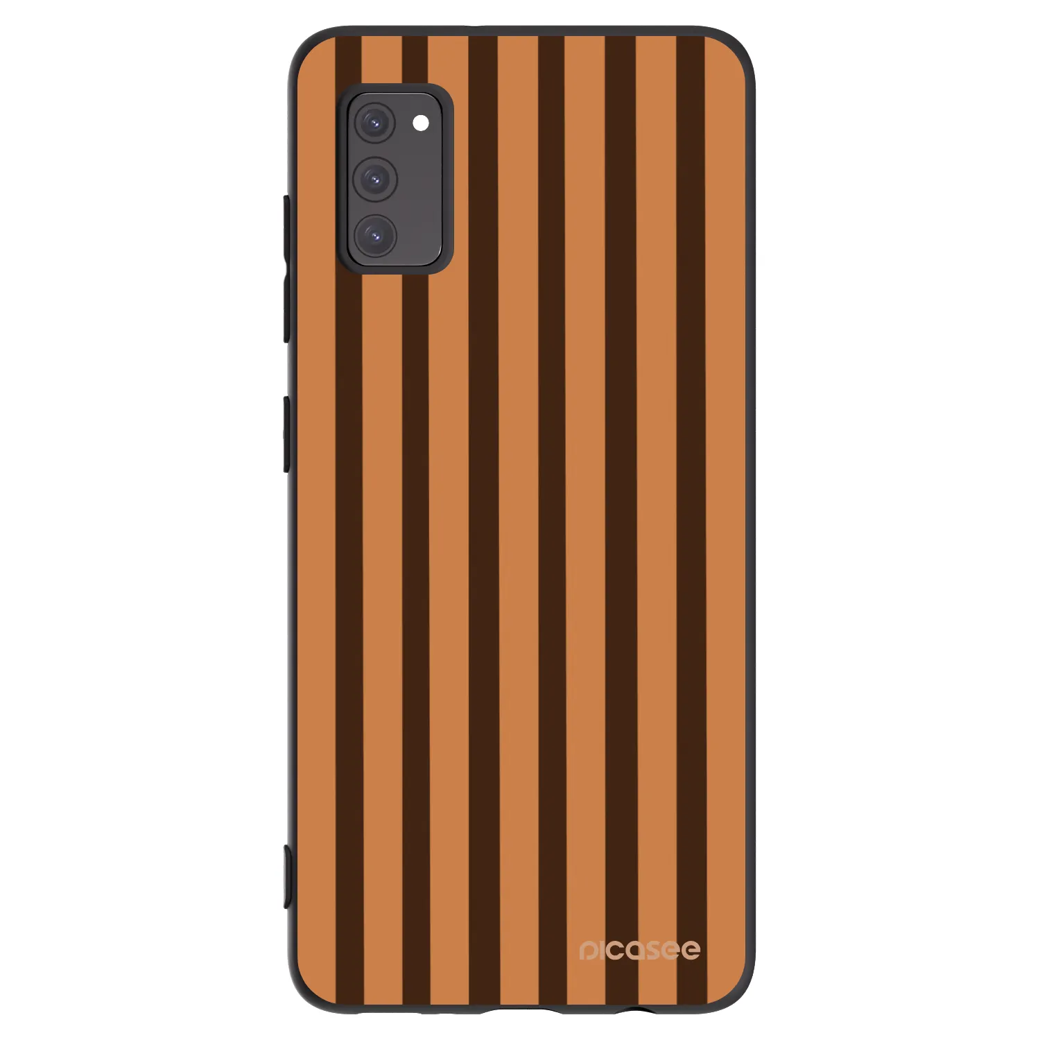 Picasee crna silikonska maskica za Samsung Galaxy A41 A415F - Caramel lines