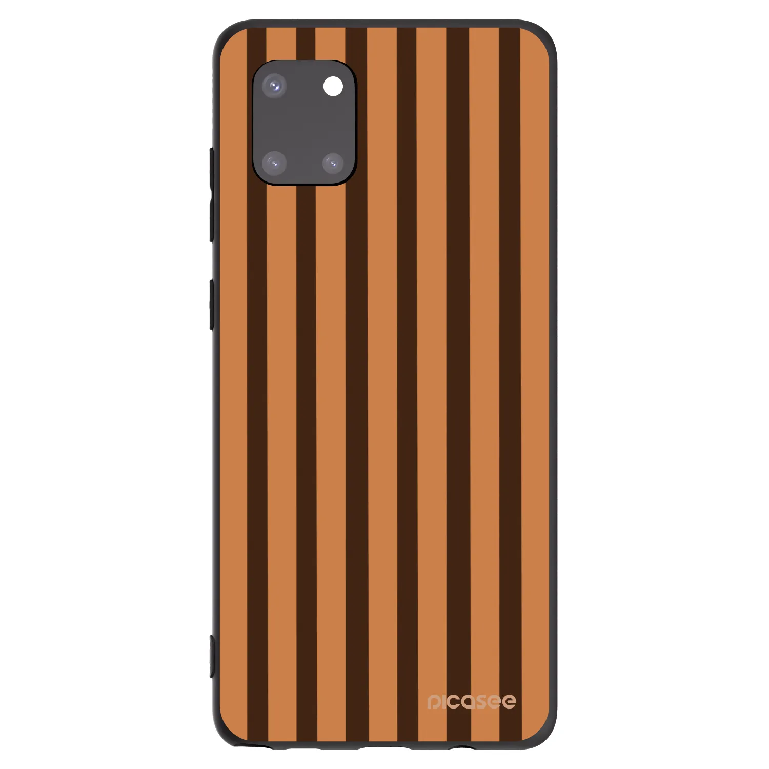 Picasee crna silikonska maskica za Samsung Galaxy Note 10 Lite N770F - Caramel lines