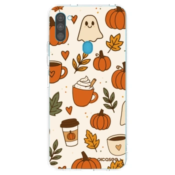 Picasee silikonska prozirna maskica za Samsung Galaxy M11 - Fall vibes