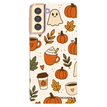 Picasee silikonska prozirna maskica za Samsung Galaxy S21+ 5G G996F - Fall vibes