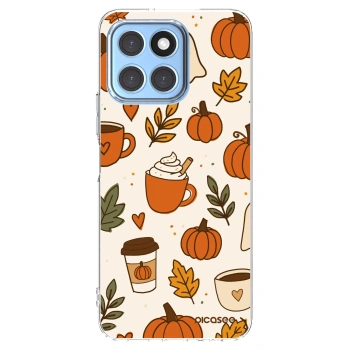 Picasee silikonska prozirna maskica za Honor X8 5G - Fall vibes