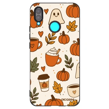 Picasee crna silikonska maskica za Huawei Nova 3 - Fall vibes