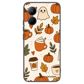 Picasee crna silikonska maskica za Realme C33 (2023) - Fall vibes