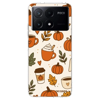 Picasee silikonska prozirna maskica za Xiaomi Poco X6 Pro - Fall vibes
