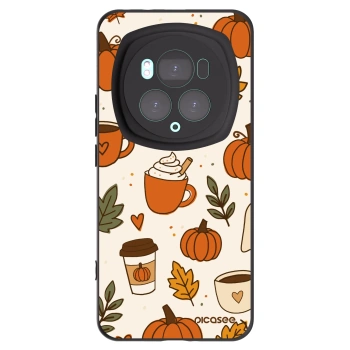 Picasee crna silikonska maskica za Honor Magic6 Pro - Fall vibes