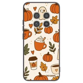Picasee crna silikonska maskica za Realme 12 Pro 5G - Fall vibes