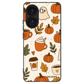 Picasee crna silikonska maskica za Xiaomi Poco X7 Pro 5G - Fall vibes