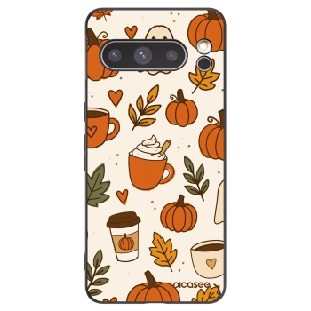 Picasee crna silikonska maskica za Google Pixel 8 Pro - Fall vibes