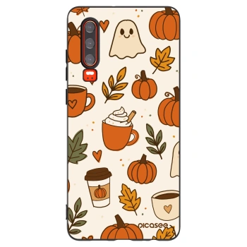 Picasee crna silikonska maskica za Huawei P30 - Fall vibes
