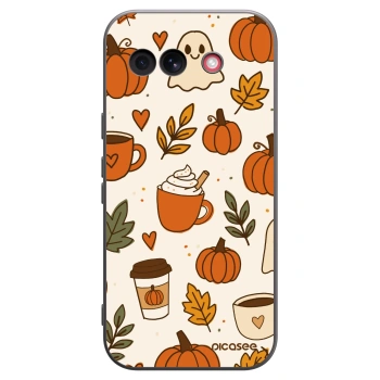 Picasee crna silikonska maskica za Google Pixel 10a - Fall vibes