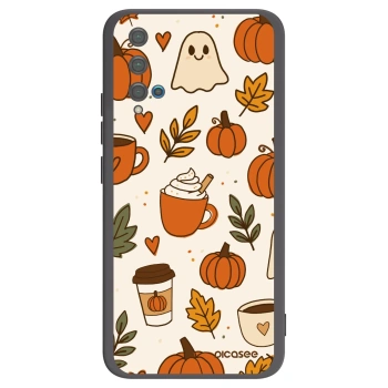 Picasee crna silikonska maskica za Huawei Nova 5T - Fall vibes