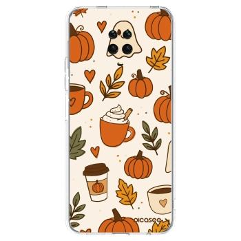 Picasee silikonska prozirna maskica za Xiaomi Redmi Note 9 Pro - Fall vibes