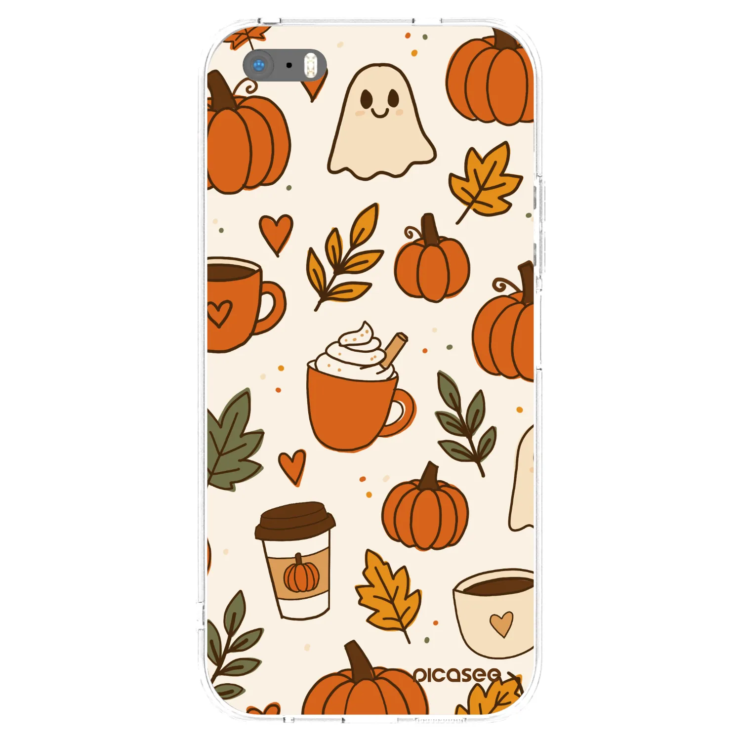 Picasee silikonska prozirna maskica za Apple iPhone 5/5S/SE - Fall vibes
