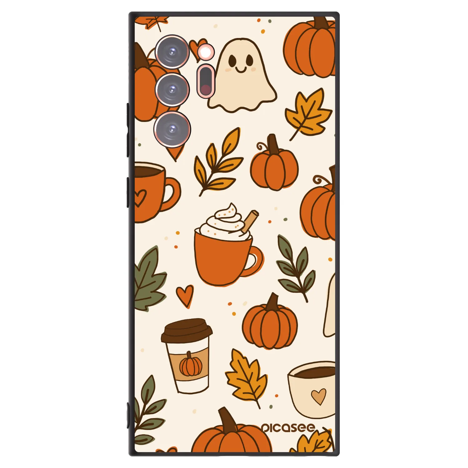 Picasee crna silikonska maskica za Samsung Galaxy Note 20 Ultra - Fall vibes