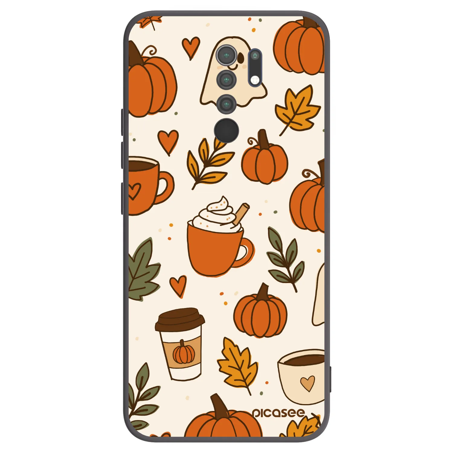 Picasee crna silikonska maskica za Xiaomi Redmi 9 - Fall vibes