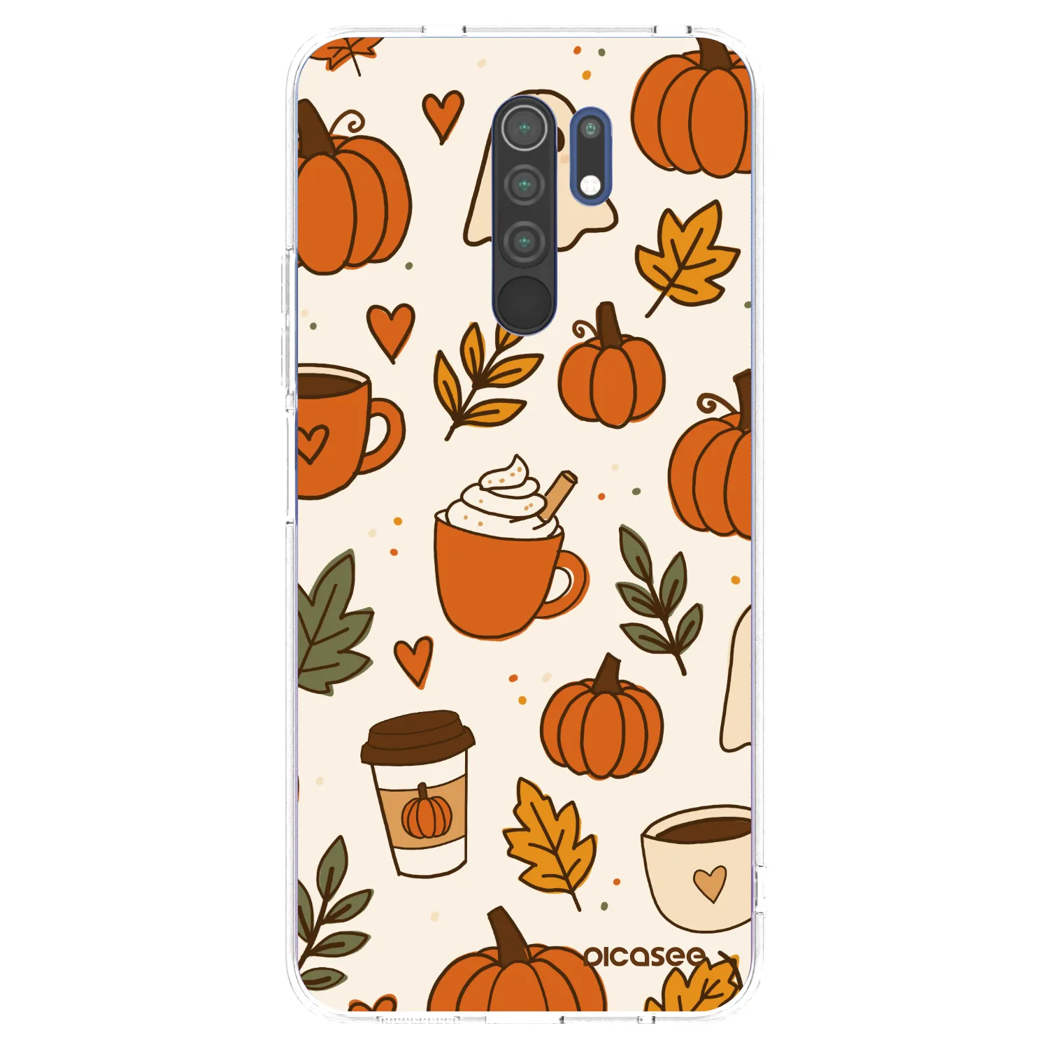 Picasee silikonska prozirna maskica za Xiaomi Redmi 9 - Fall vibes