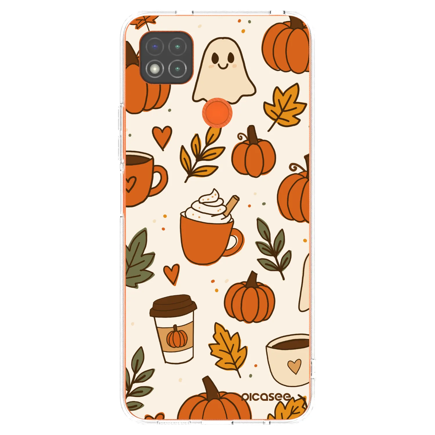 Picasee silikonska prozirna maskica za Xiaomi Redmi 9C - Fall vibes
