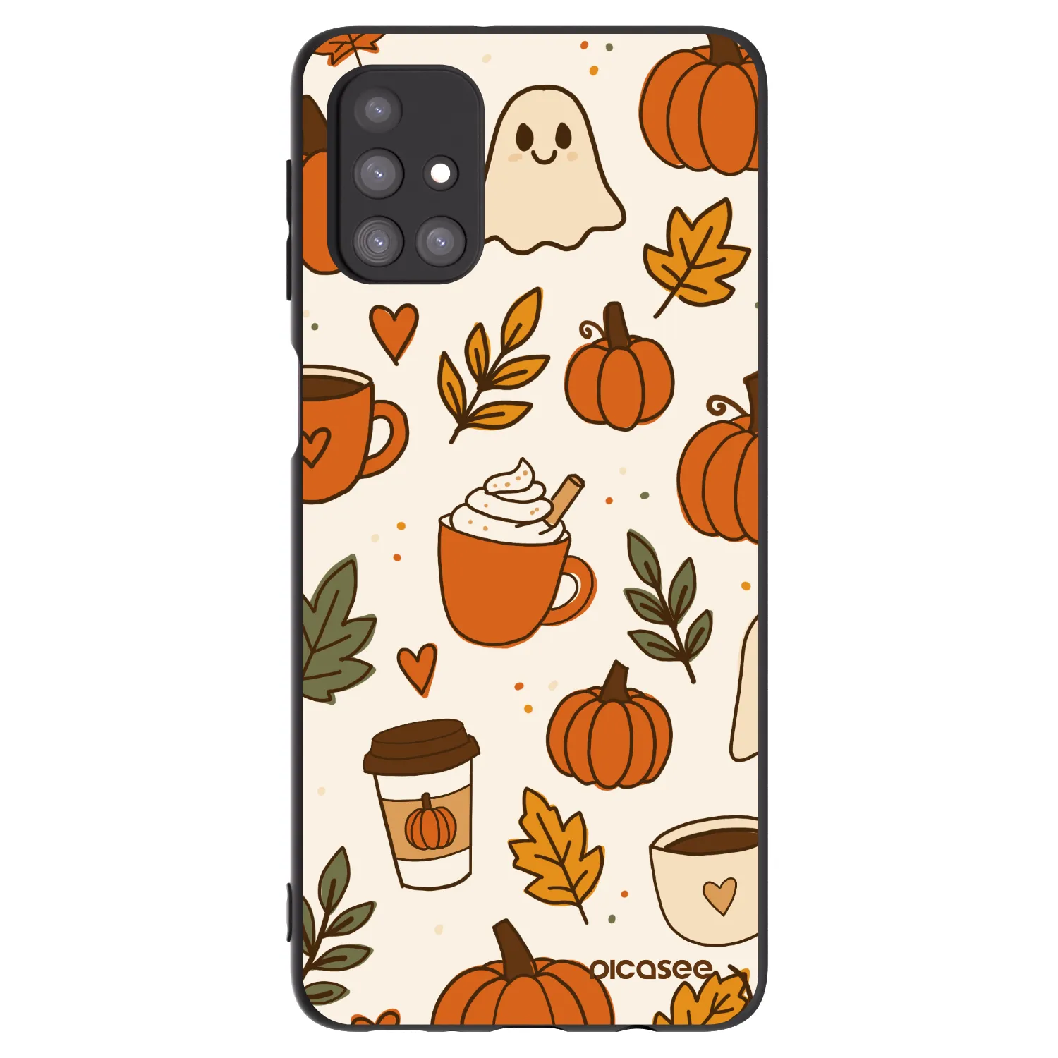 Picasee crna silikonska maskica za Samsung Galaxy M31s - Fall vibes