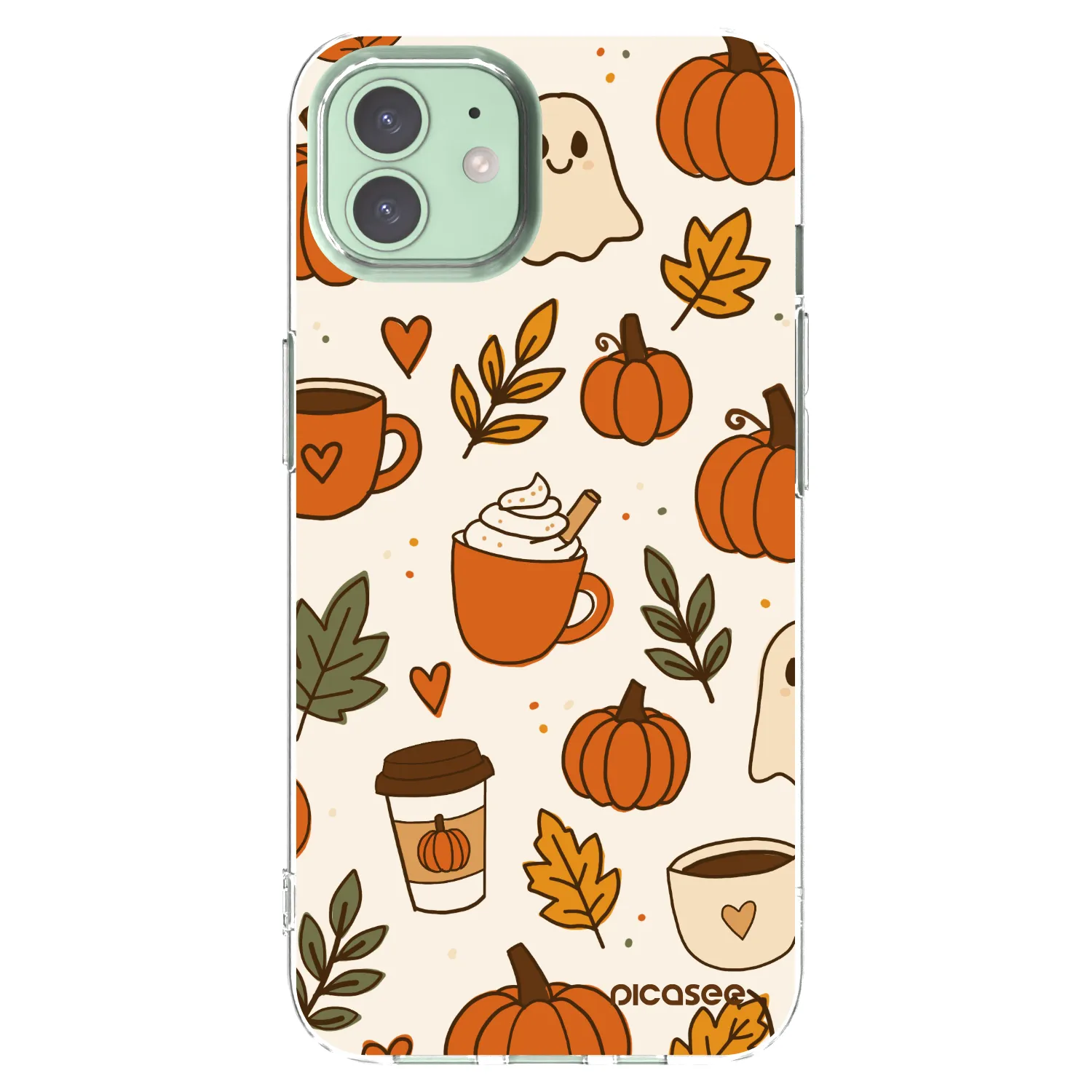 Picasee silikonska prozirna maskica za Apple iPhone 12 - Fall vibes