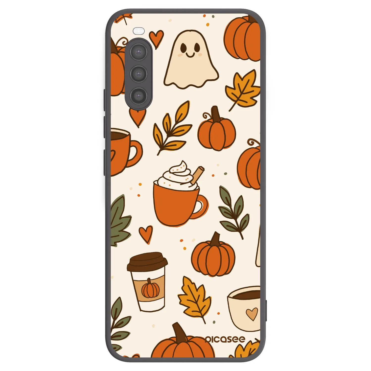 Picasee crna silikonska maskica za Sony Xperia 10 II - Fall vibes