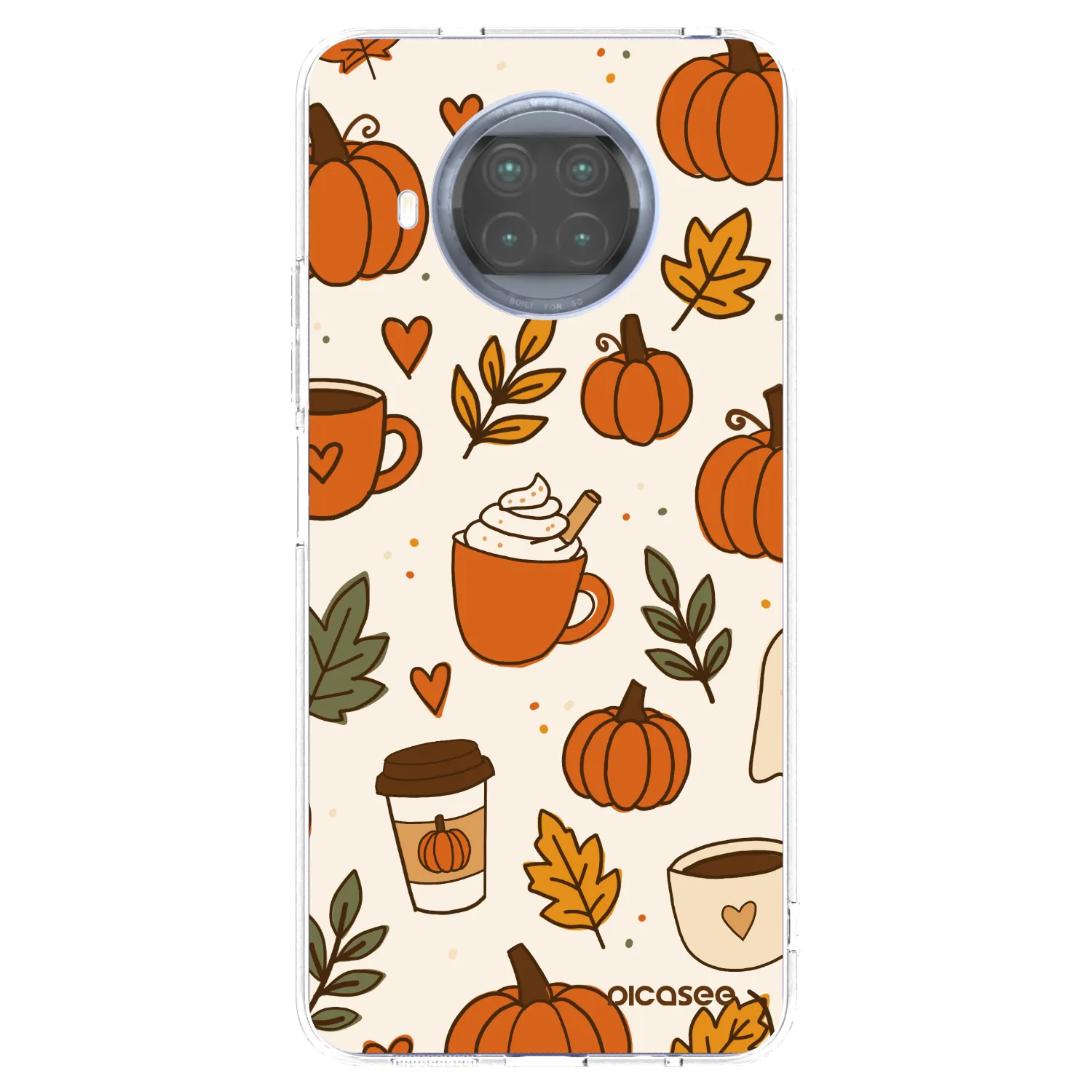 Picasee silikonska prozirna maskica za Xiaomi Mi 10T Lite - Fall vibes