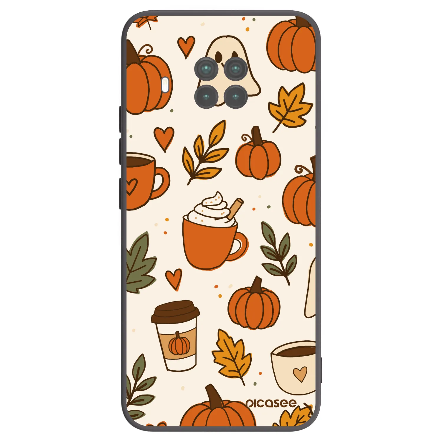 Picasee crna silikonska maskica za Xiaomi Mi 10T Lite - Fall vibes