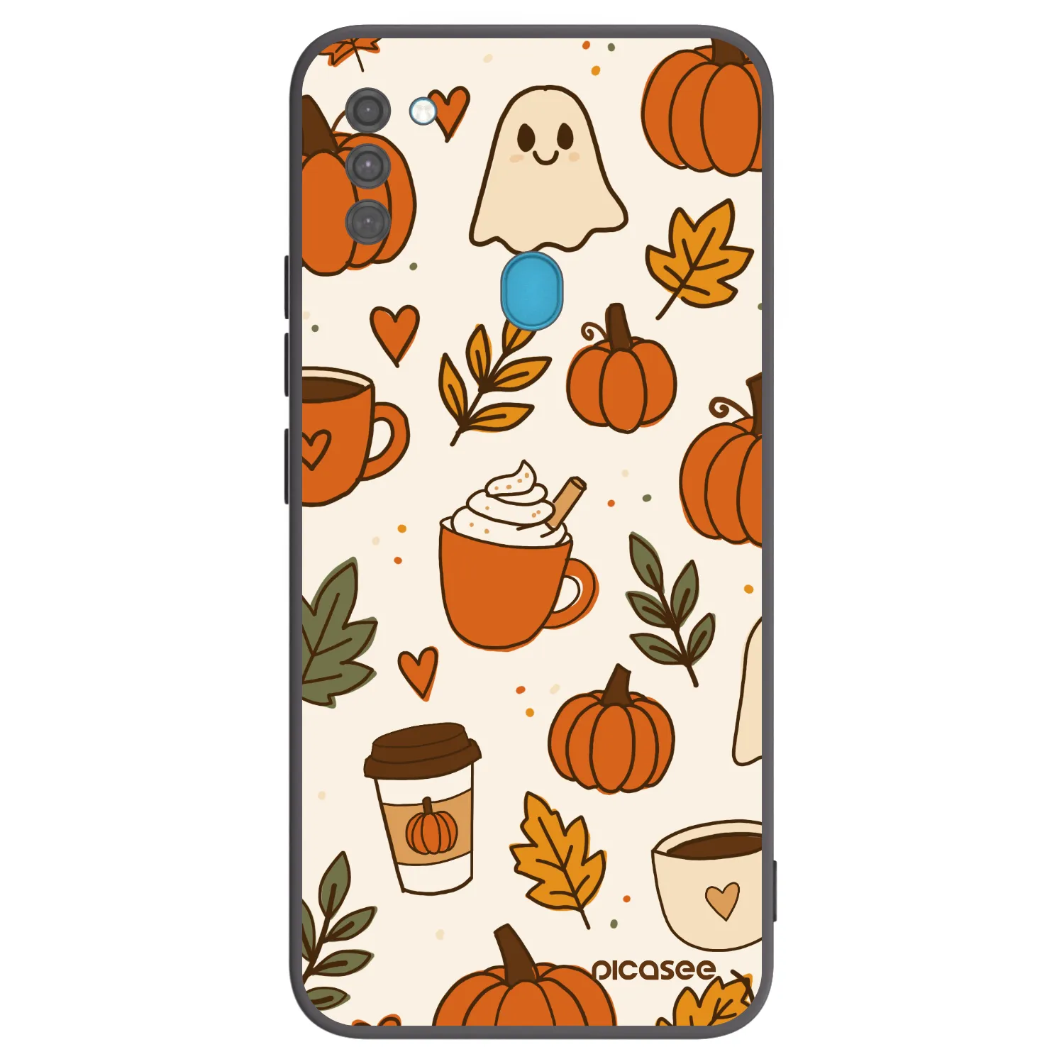 Picasee crna silikonska maskica za Samsung Galaxy M11 - Fall vibes