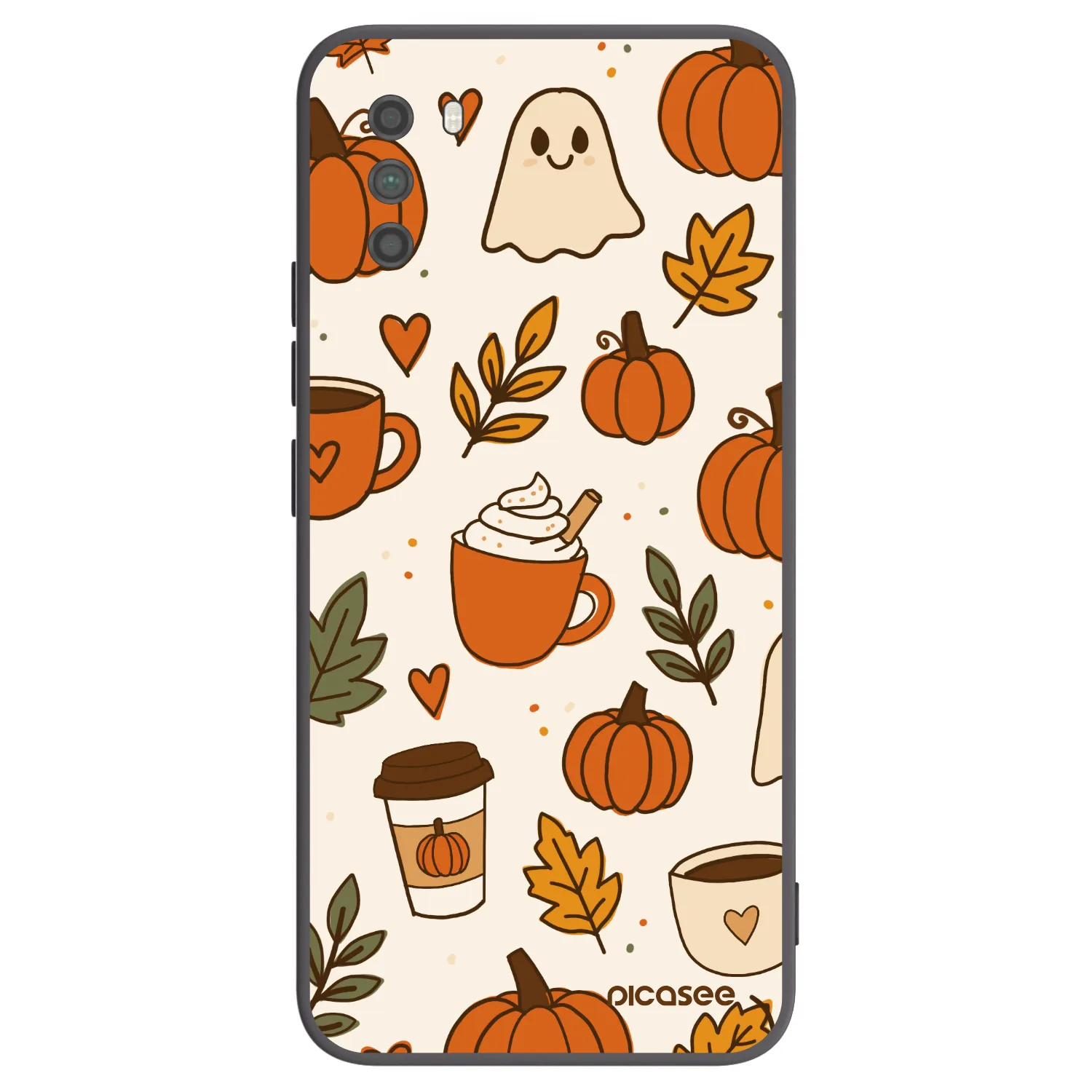 Picasee crna silikonska maskica za Xiaomi Poco M3 - Fall vibes
