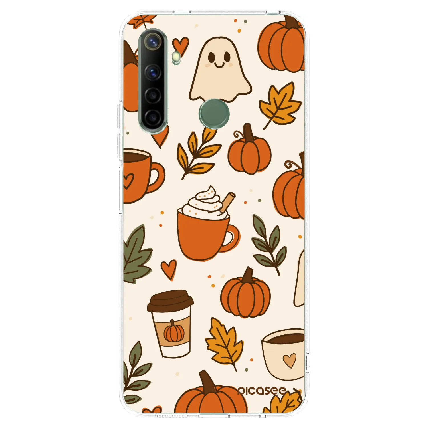 Picasee silikonska prozirna maskica za Realme 6i - Fall vibes