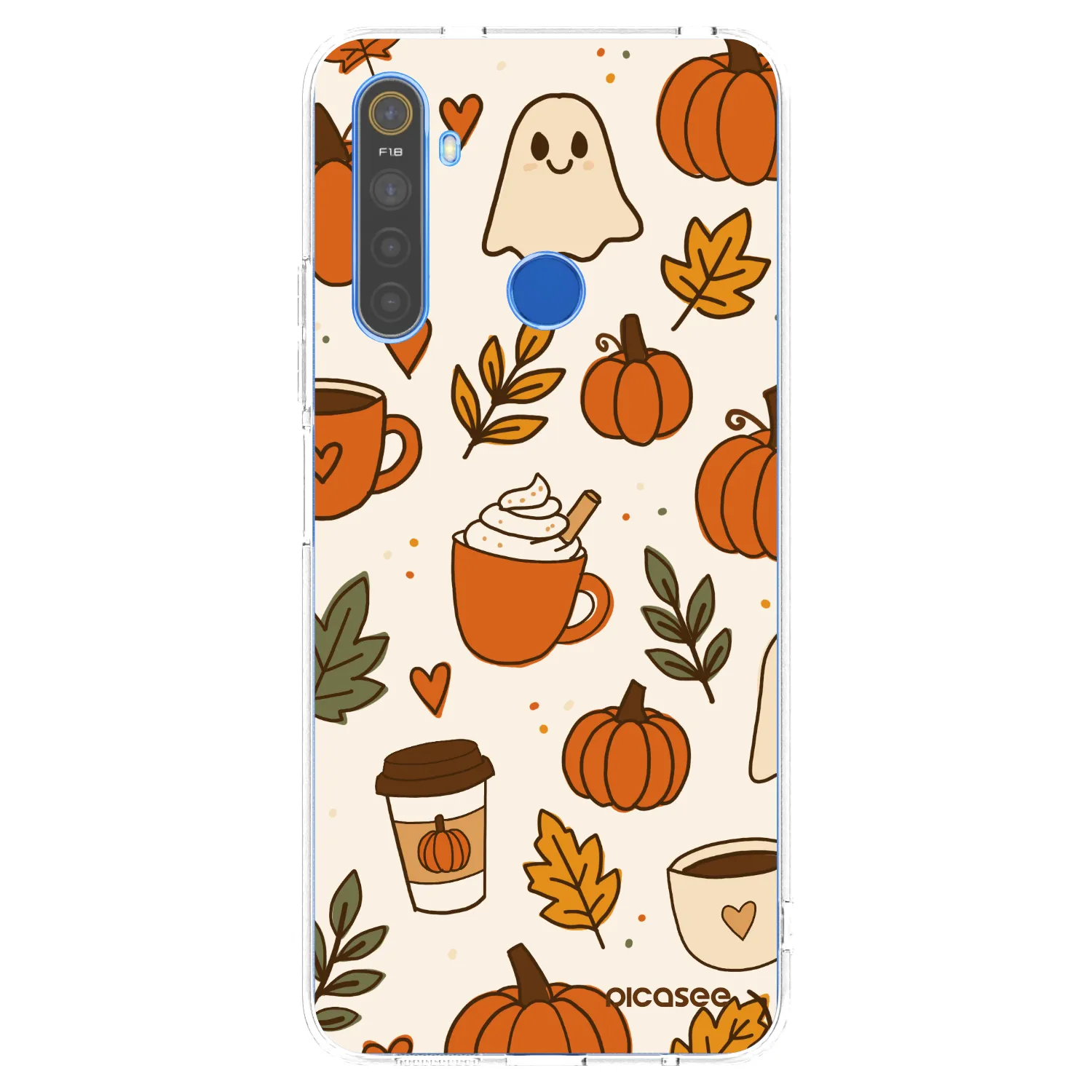 Picasee silikonska prozirna maskica za Realme 5 - Fall vibes