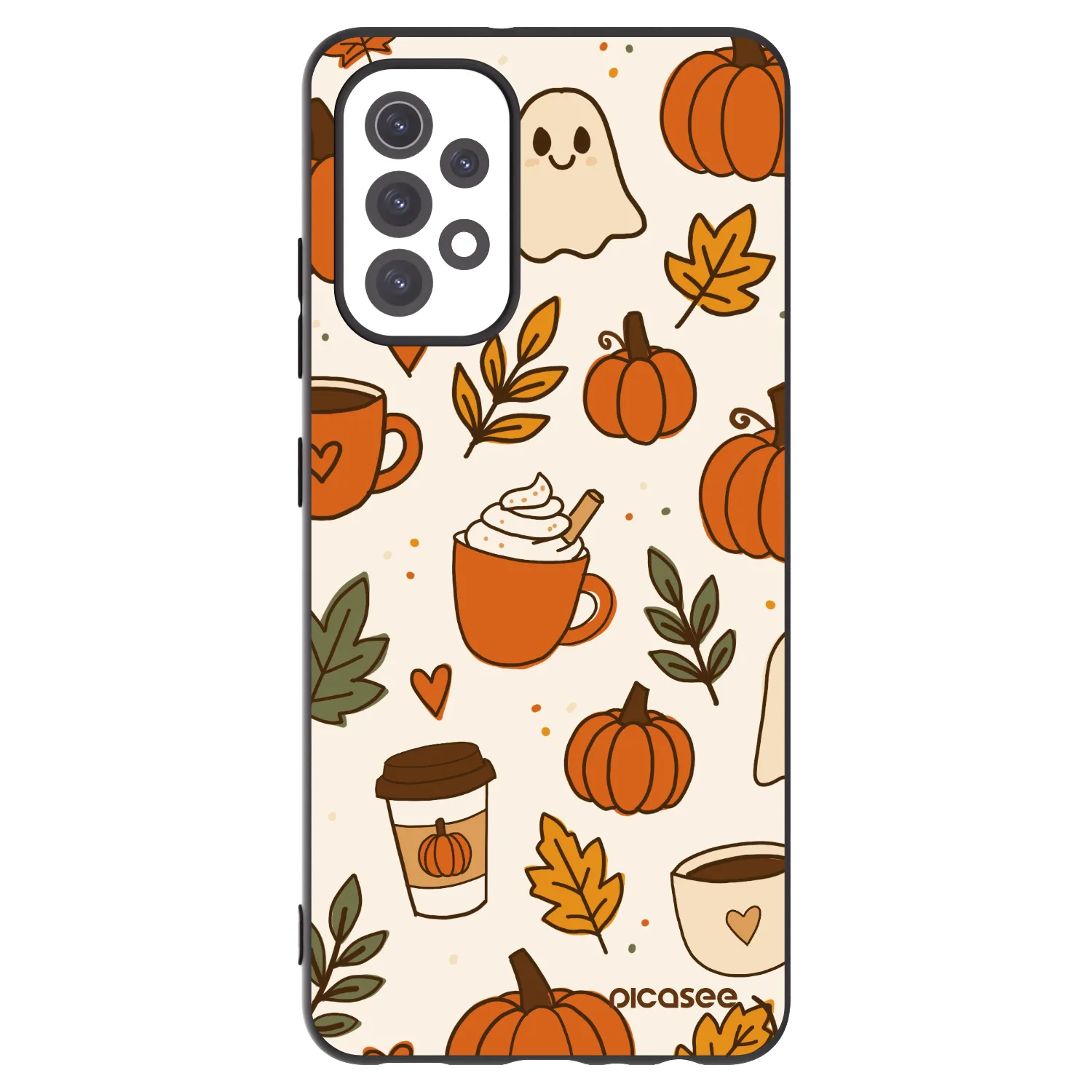 Picasee crna silikonska maskica za Samsung Galaxy A32 5G A326B - Fall vibes