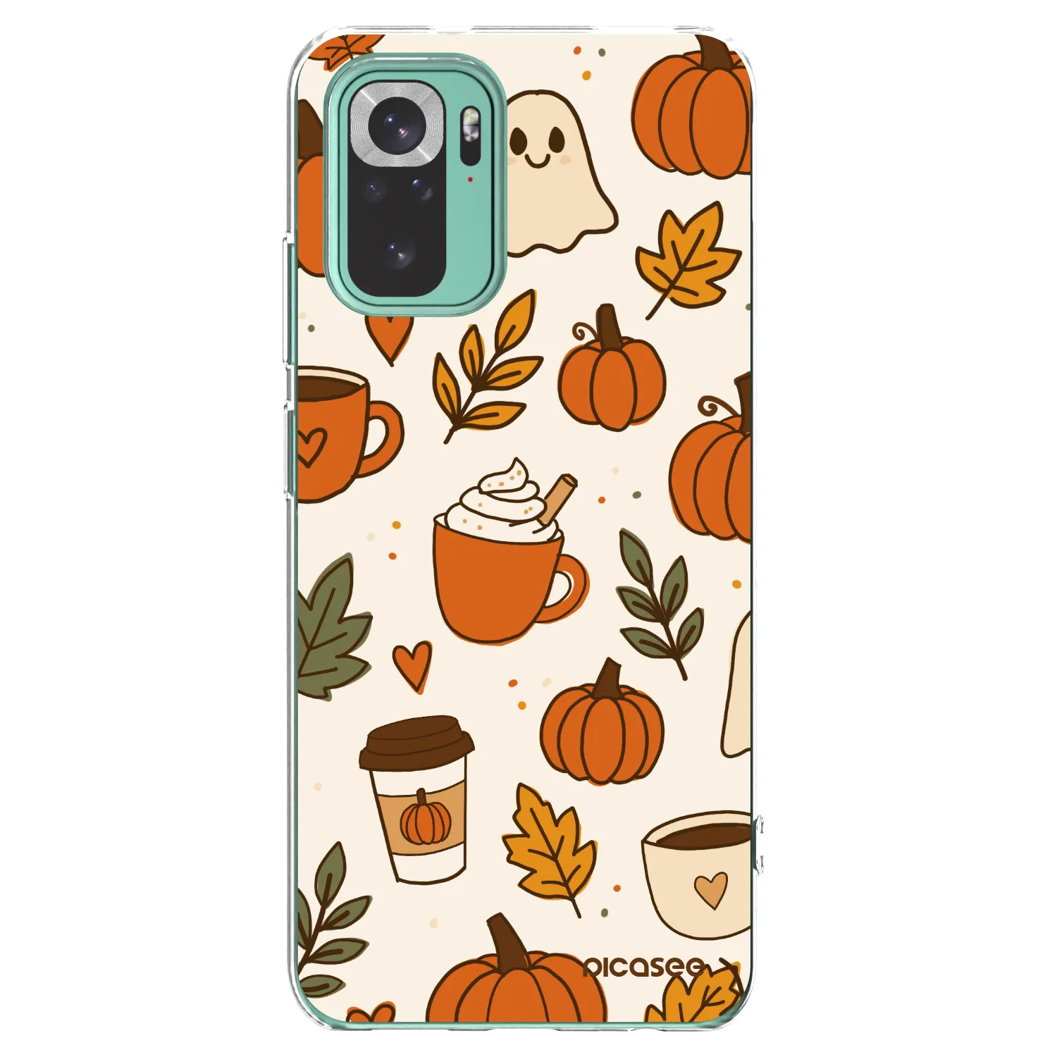 Picasee silikonska prozirna maskica za Xiaomi Redmi Note 10 Pro - Fall vibes