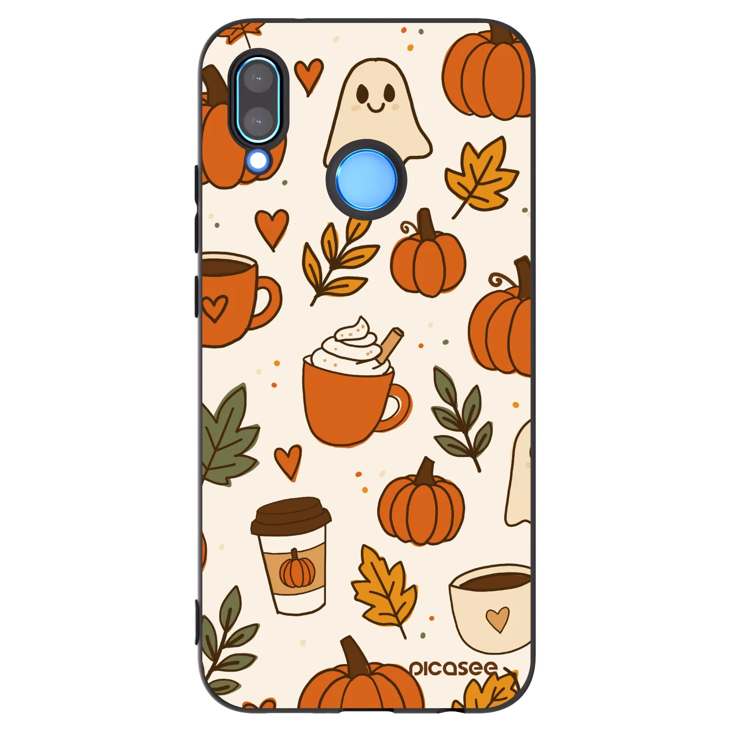 Picasee crna silikonska maskica za Huawei P20 Lite - Fall vibes
