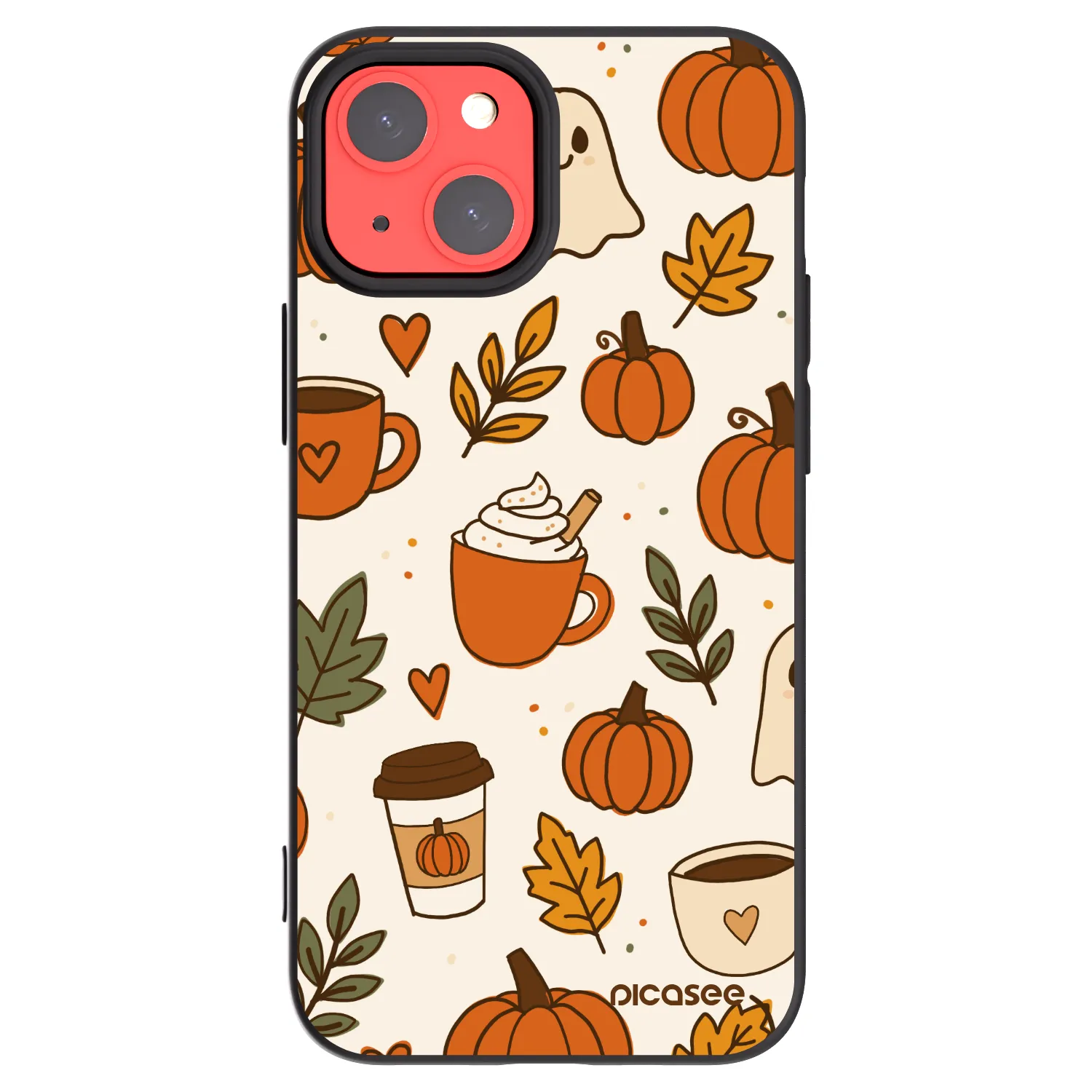Picasee crna silikonska maskica za Apple iPhone 13 mini - Fall vibes