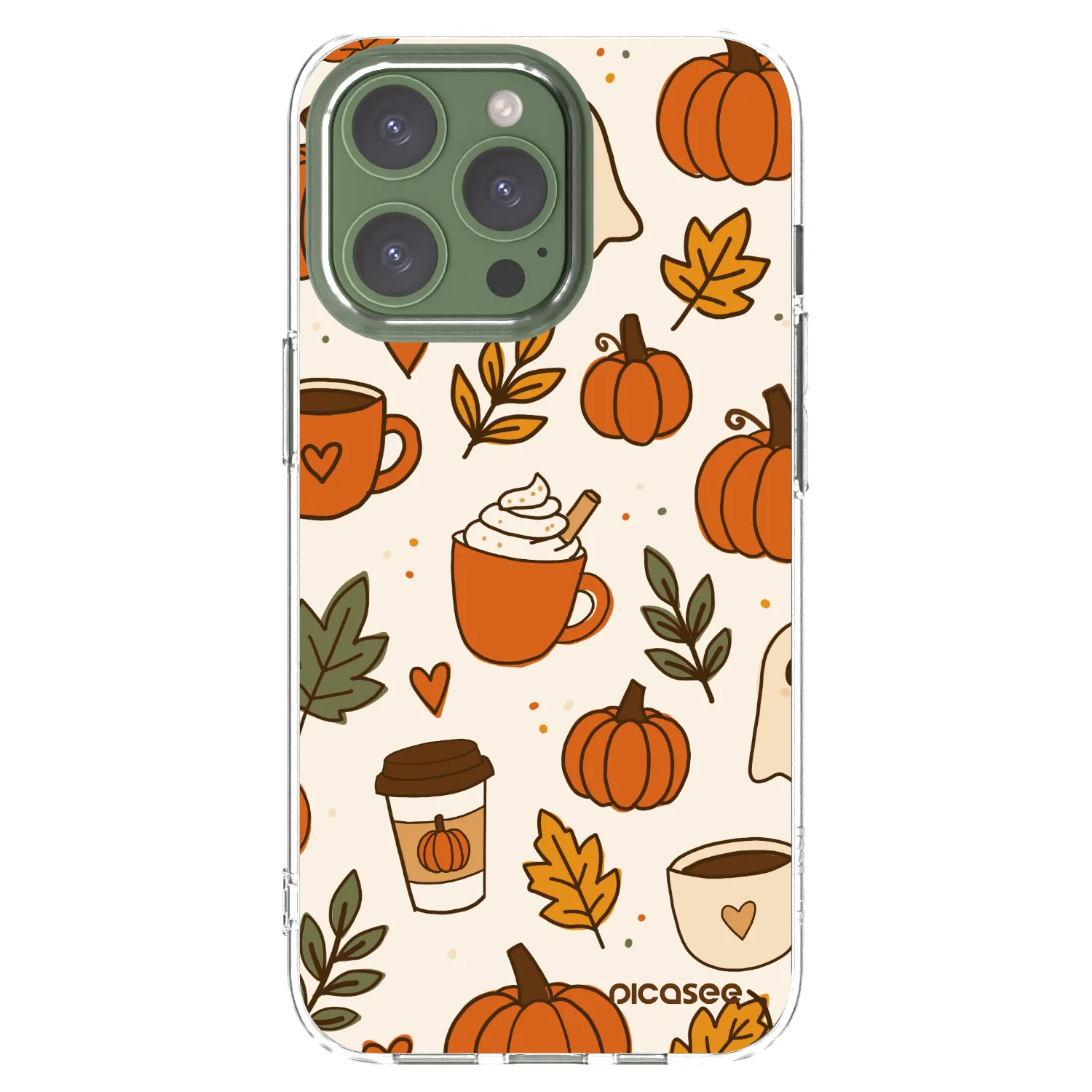 Picasee silikonska prozirna maskica za Apple iPhone 13 Pro - Fall vibes