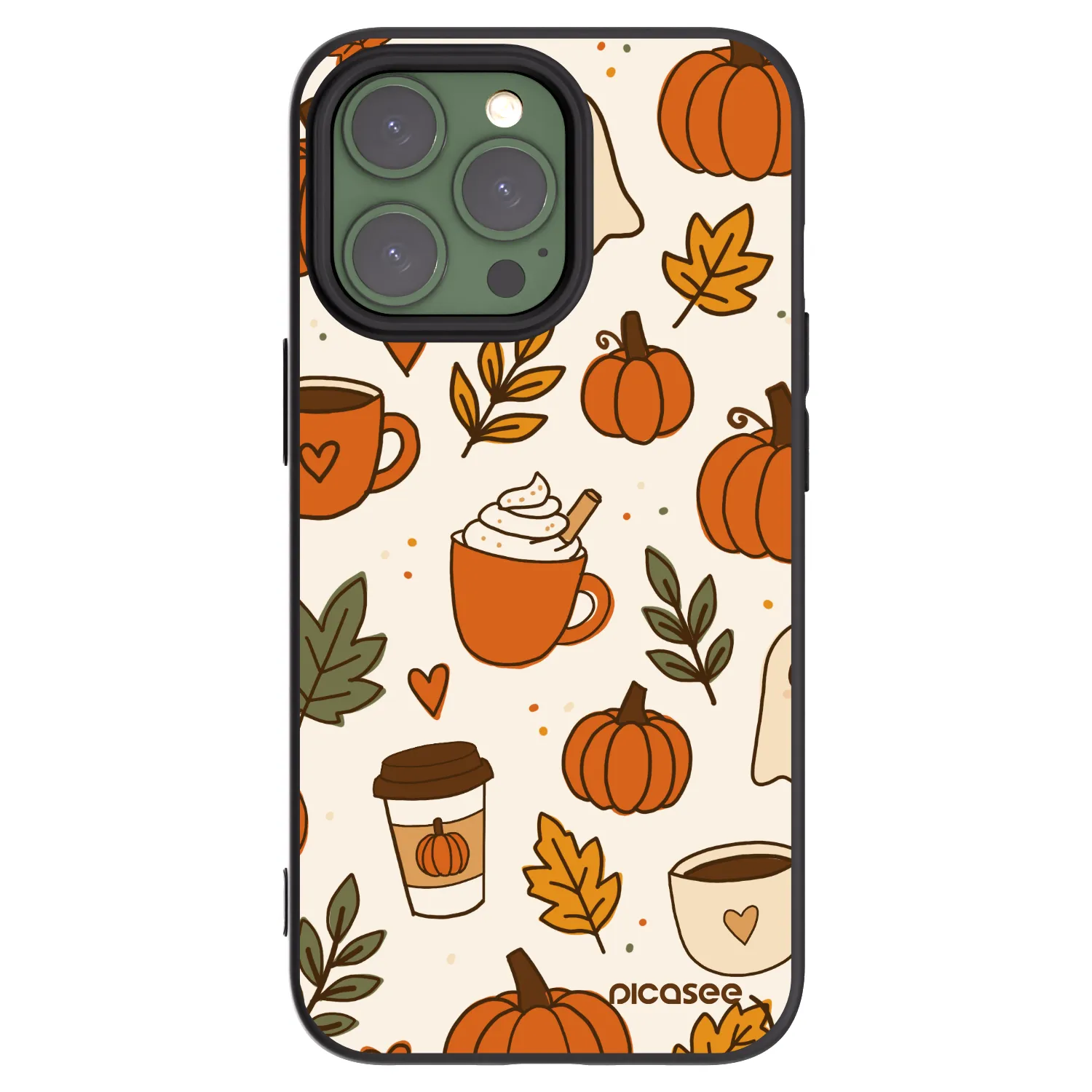 Picasee crna silikonska maskica za Apple iPhone 13 Pro - Fall vibes