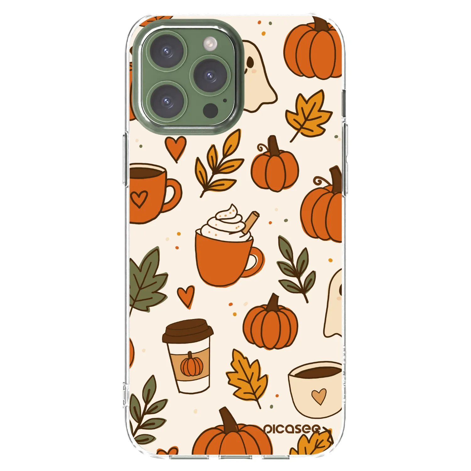 Picasee silikonska prozirna maskica za Apple iPhone 13 Pro Max - Fall vibes