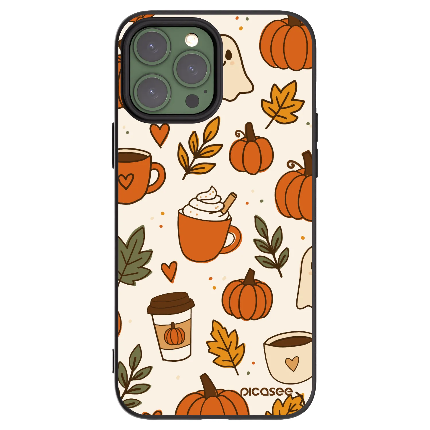 Picasee crna silikonska maskica za Apple iPhone 13 Pro Max - Fall vibes