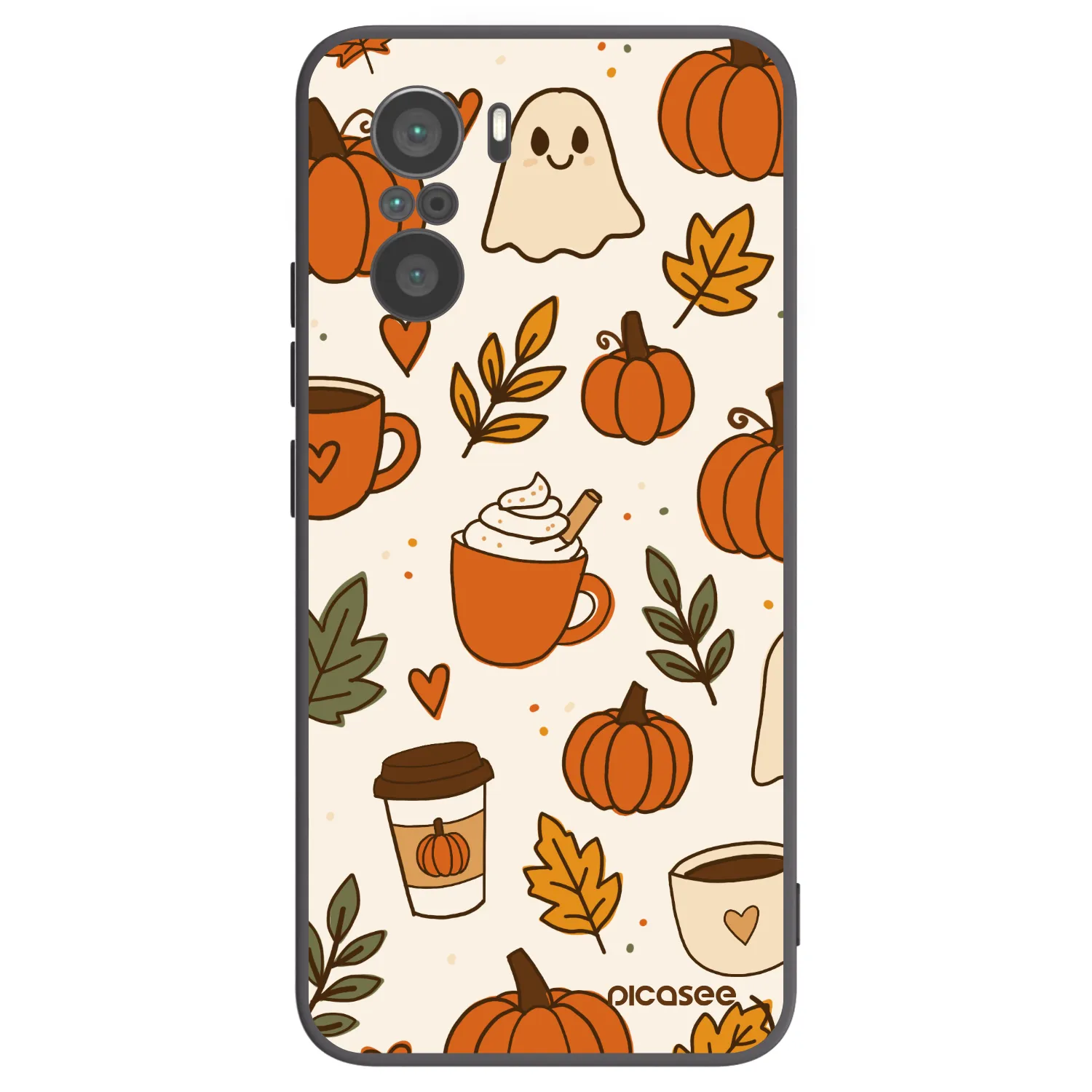 Picasee crna silikonska maskica za Xiaomi Poco F3 - Fall vibes
