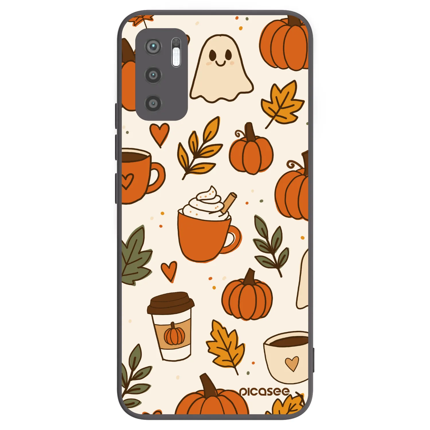 Picasee crna silikonska maskica za Xiaomi Redmi Note 10 5G - Fall vibes