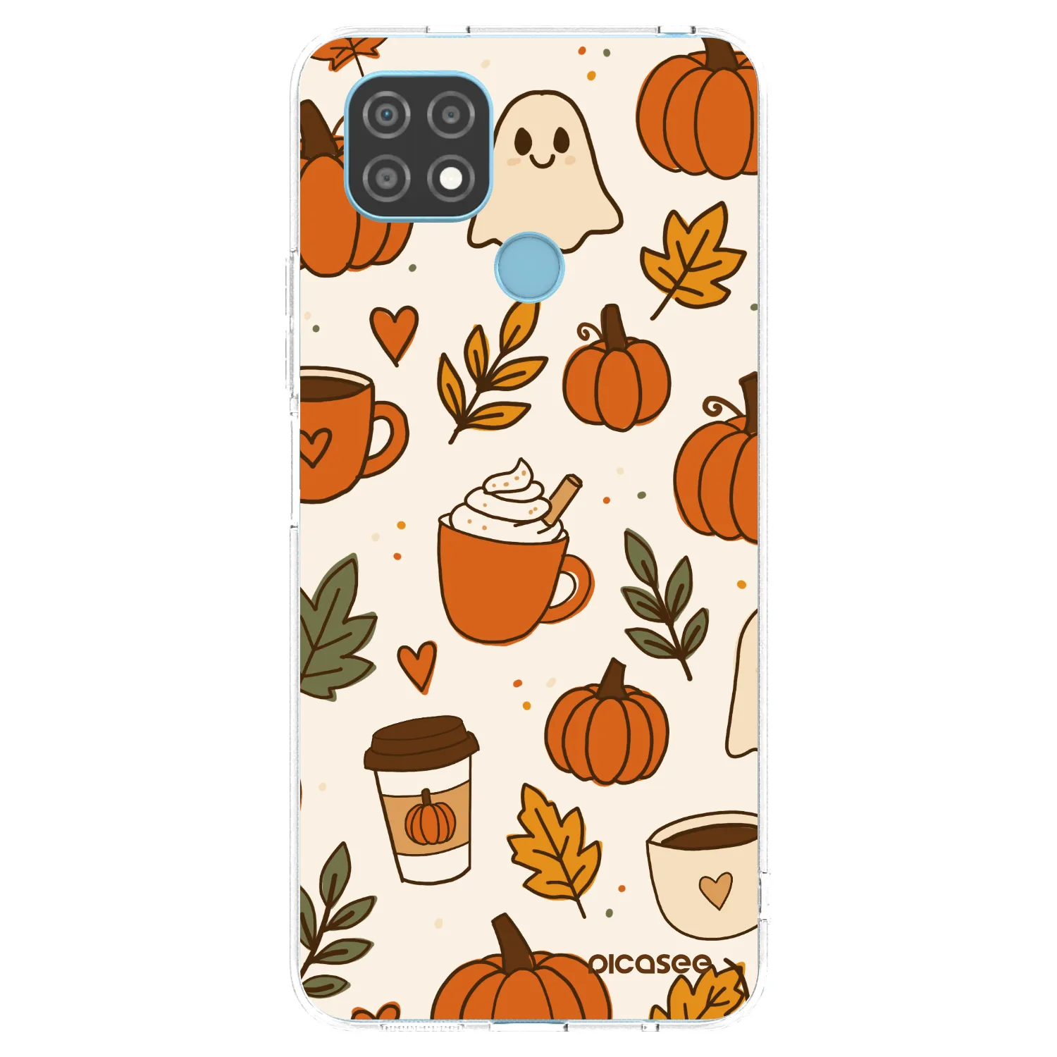 Picasee silikonska prozirna maskica za Realme C21 - Fall vibes