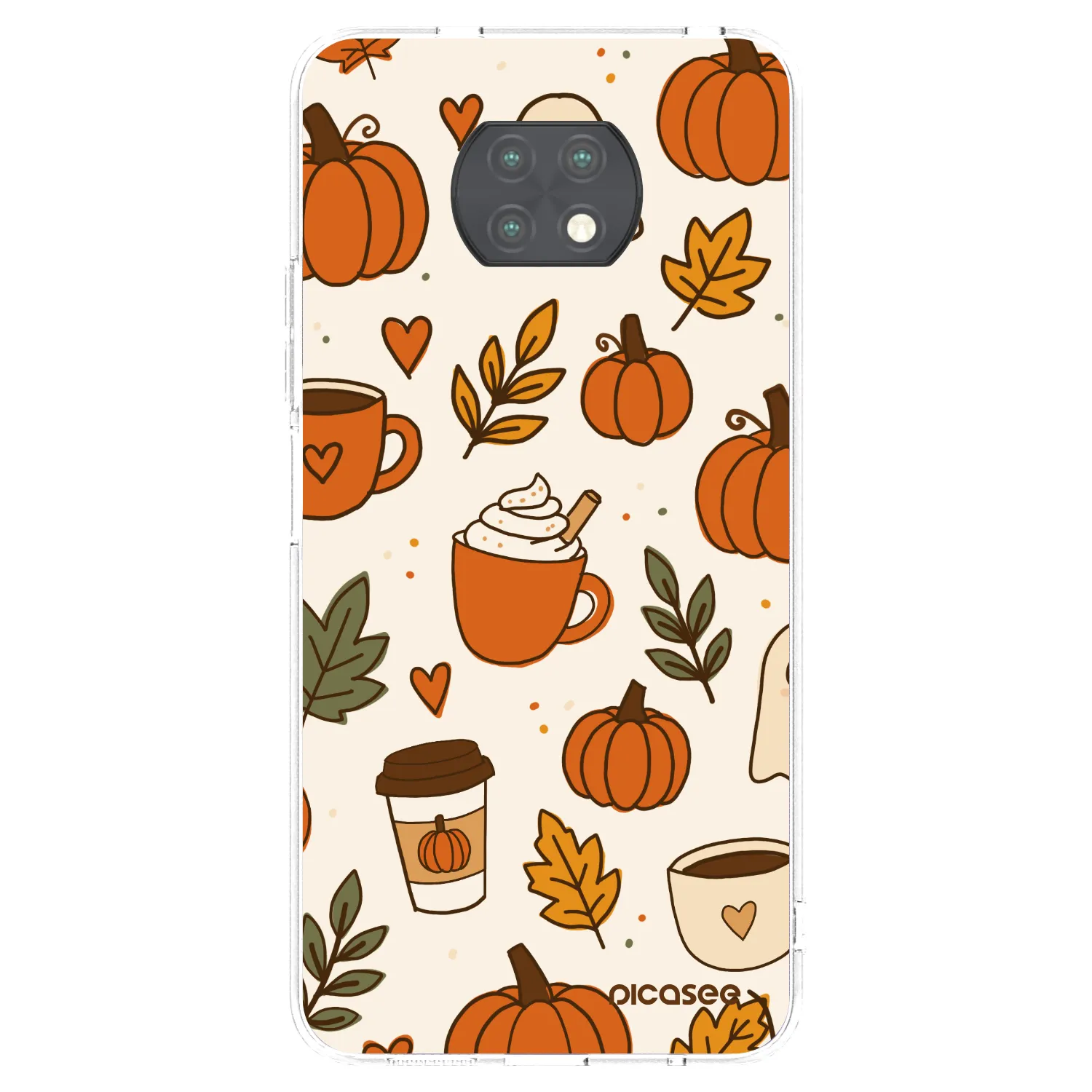 Picasee silikonska prozirna maskica za Xiaomi Redmi Note 9T - Fall vibes