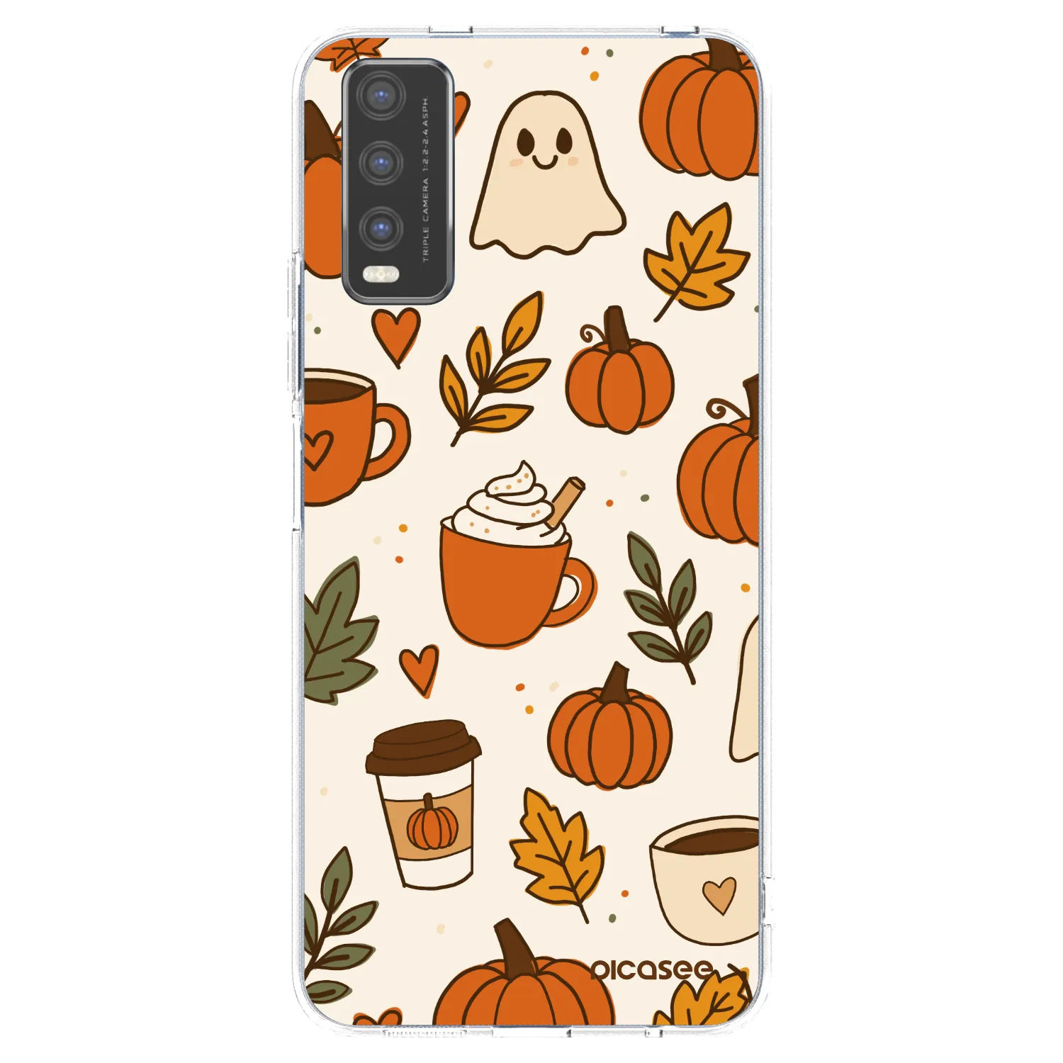 Picasee silikonska prozirna maskica za Vivo Y20s - Fall vibes