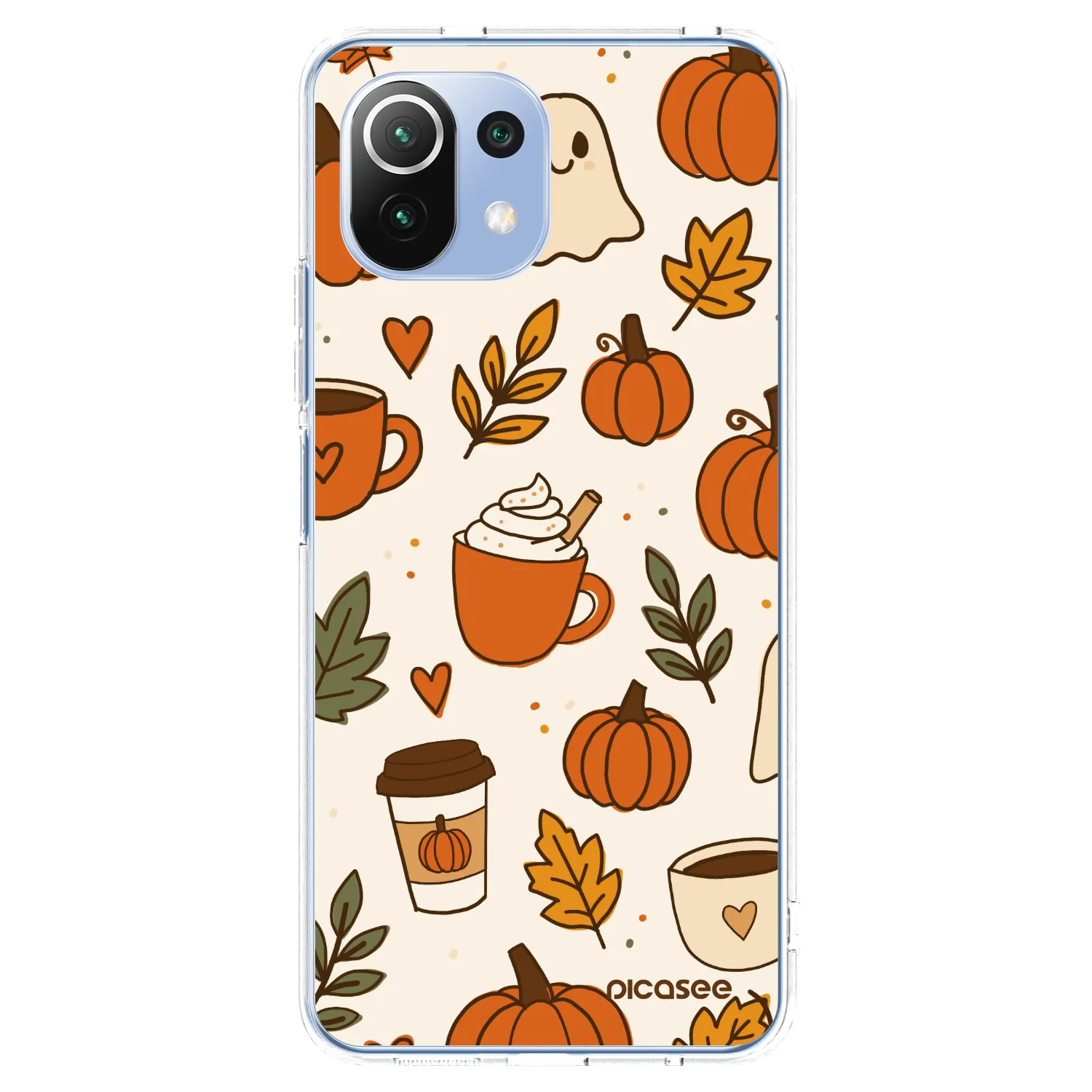 Picasee silikonska prozirna maskica za Xiaomi 11 Lite 5G NE - Fall vibes