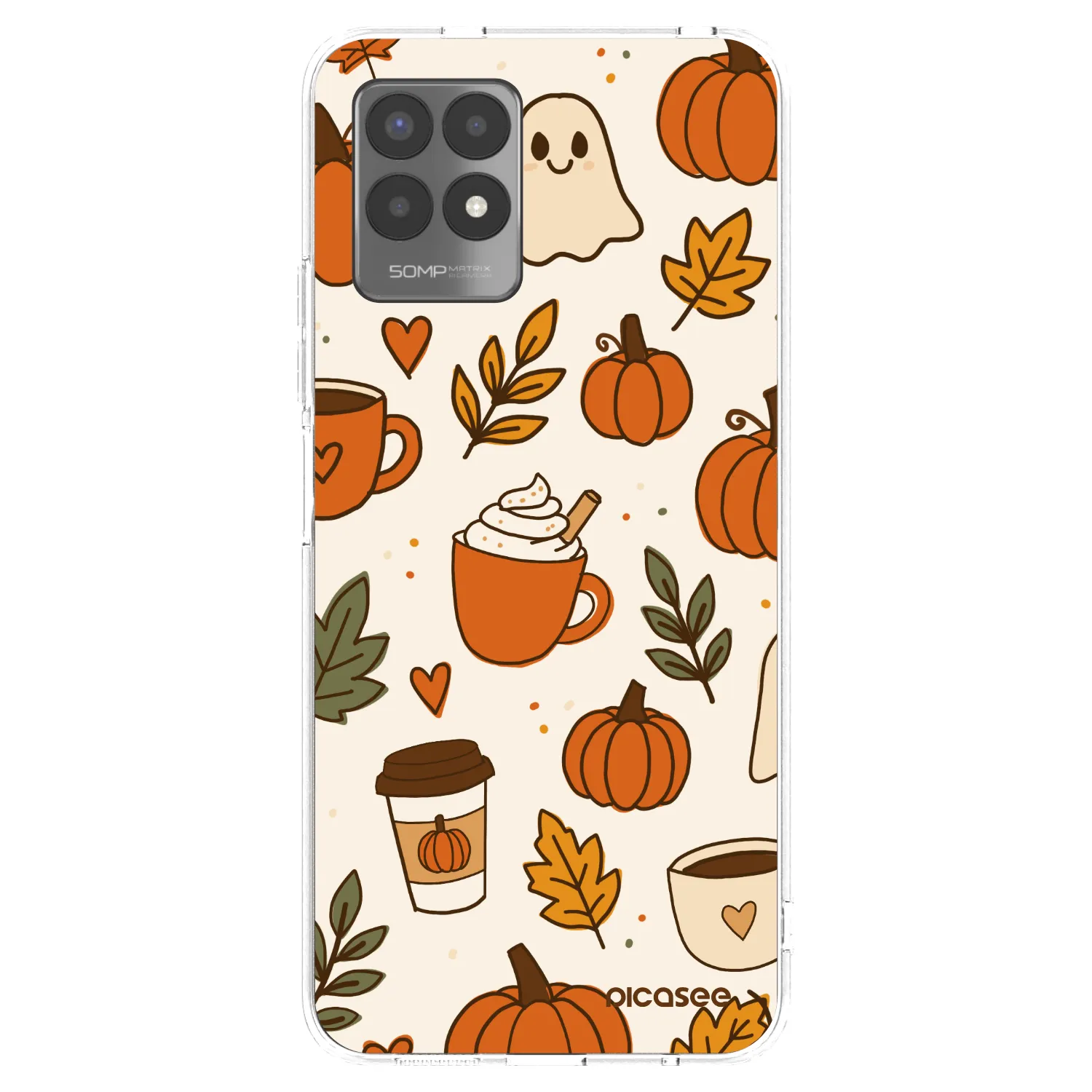 Picasee silikonska prozirna maskica za Realme 8i - Fall vibes
