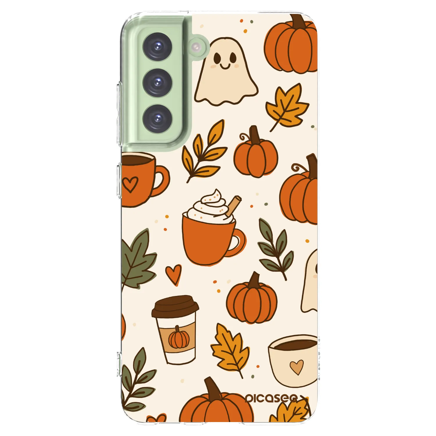 Picasee silikonska prozirna maskica za Samsung Galaxy S21 FE 5G - Fall vibes