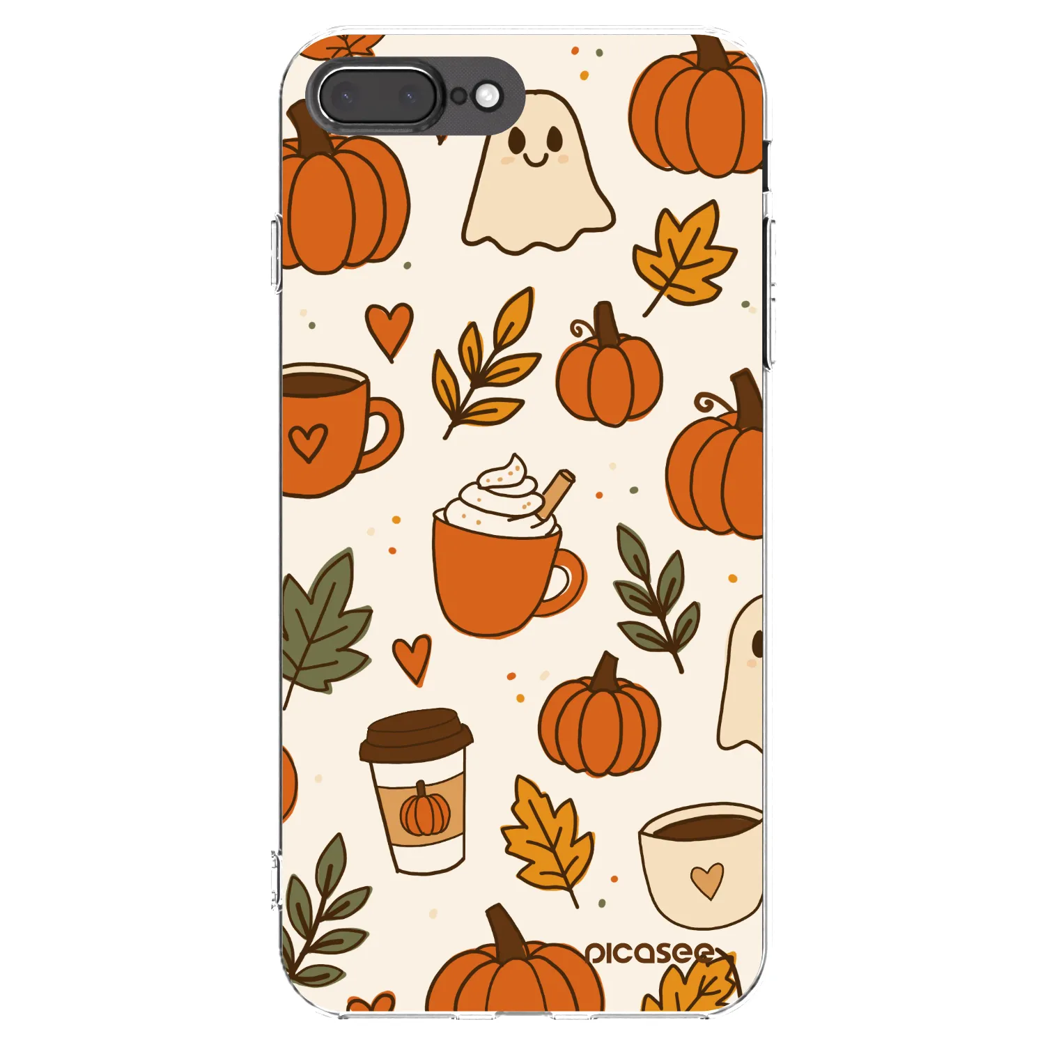 Picasee silikonska prozirna maskica za Apple iPhone 7 Plus - Fall vibes